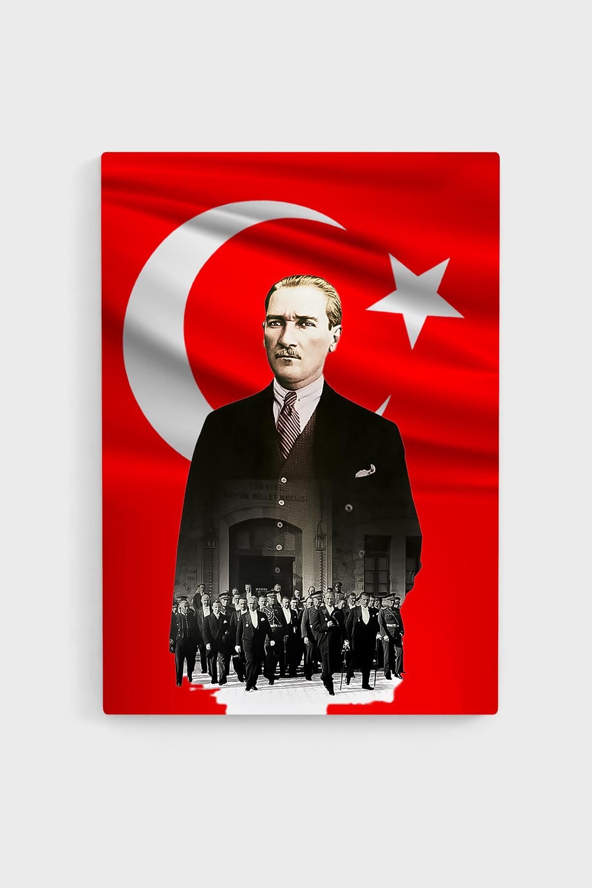 Ringlet Hafıza dört yüzlü şekil  Atatürk Meclis Detaylı Deri Tablo 100x130 | Turgut Office