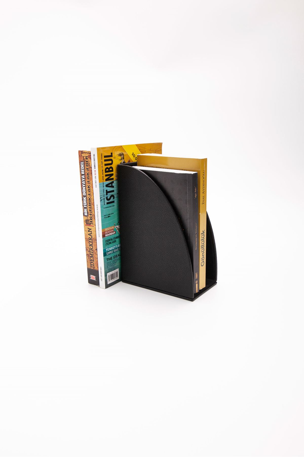 Leather Bookends Black