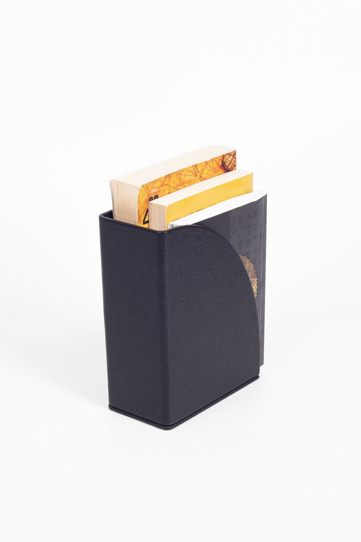 Leather Bookends Black