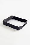 Roma Black Leather Document Shelf with Croco detail